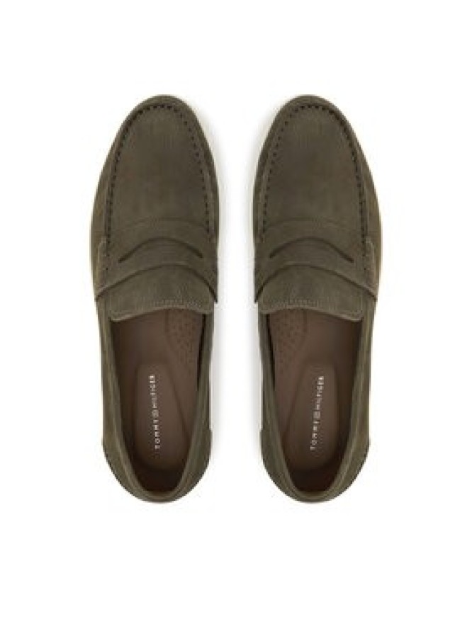 Tommy Hilfiger Mokasyny Nubuck P Loafer FM0FM05350 Khaki
