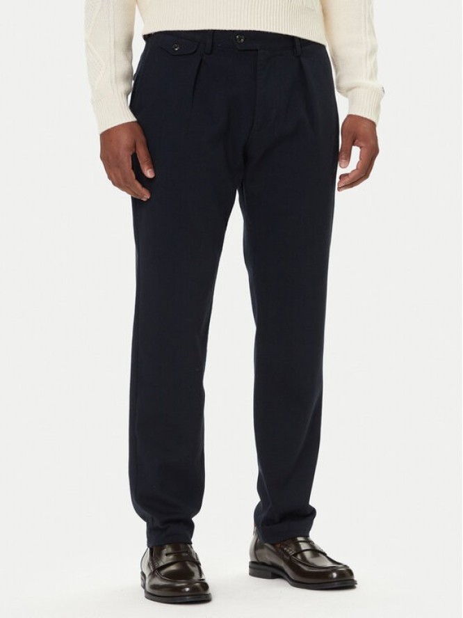 Tommy Hilfiger Chinosy Harlem MW0MW40340 Granatowy Tapered Fit