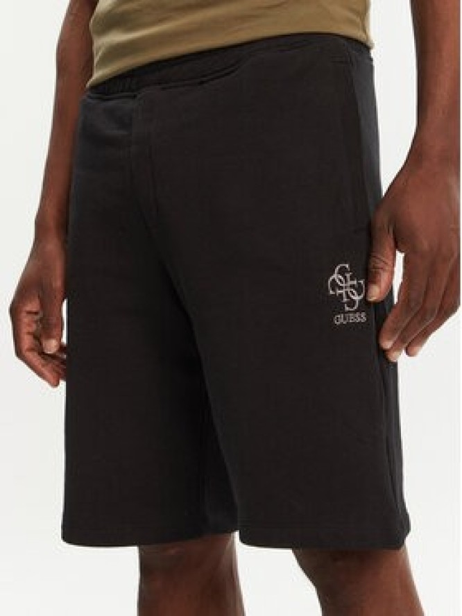 Guess Szorty sportowe M5GD10 KCN01 Czarny Regular Fit