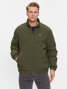 Tommy Jeans Kurtka bomber Essential DM0DM17238 Zielony Relaxed Fit