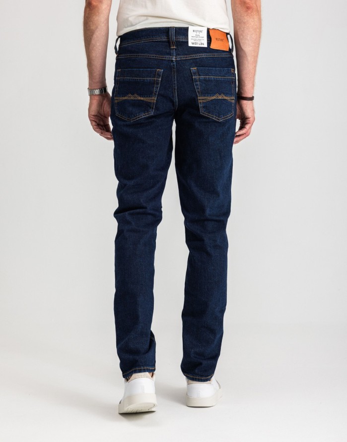 Męskie Spodnie Jeansowe MUSTANG Washington Straight Denim Blue 1016420 5000 940