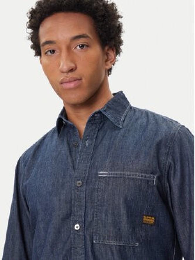 G-Star Raw Koszula jeansowa D27083-D539 Granatowy Regular Fit