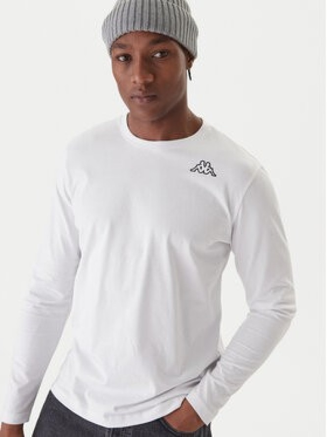 Kappa Komplet longsleeve Logo Saro 37216LW Biały Regular Fit