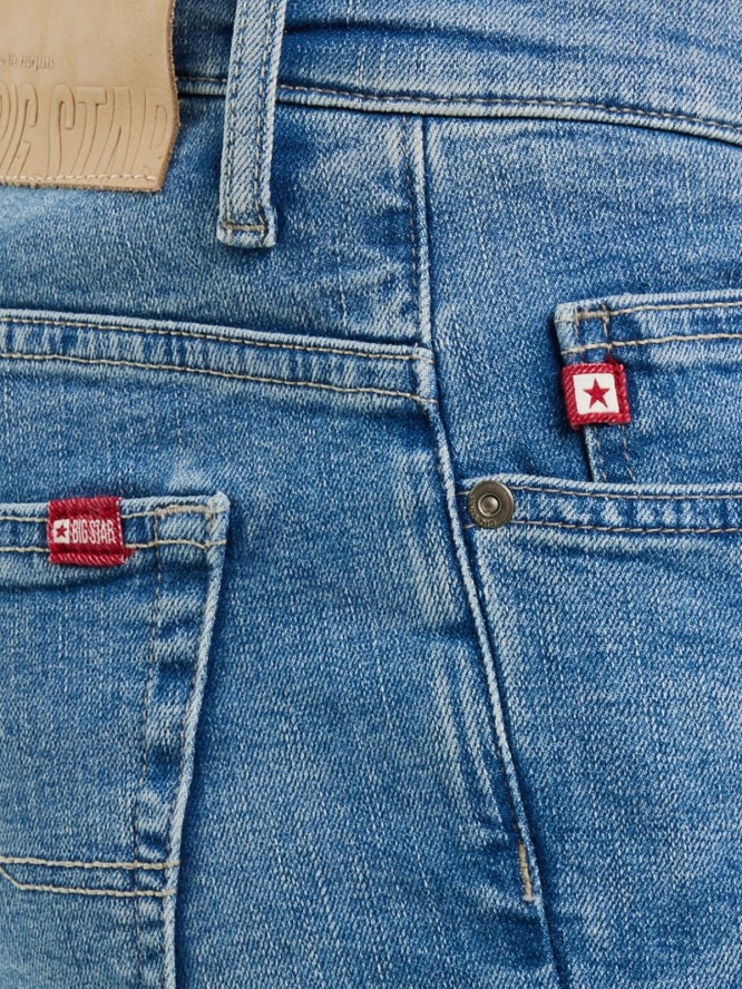 Jeansy męskie skinny z przetarciami niebieskie Jeffray 298