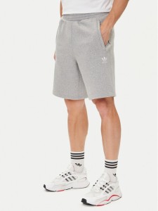 adidas Szorty sportowe Trefoil Essentials JY6266 Szary Regular Fit