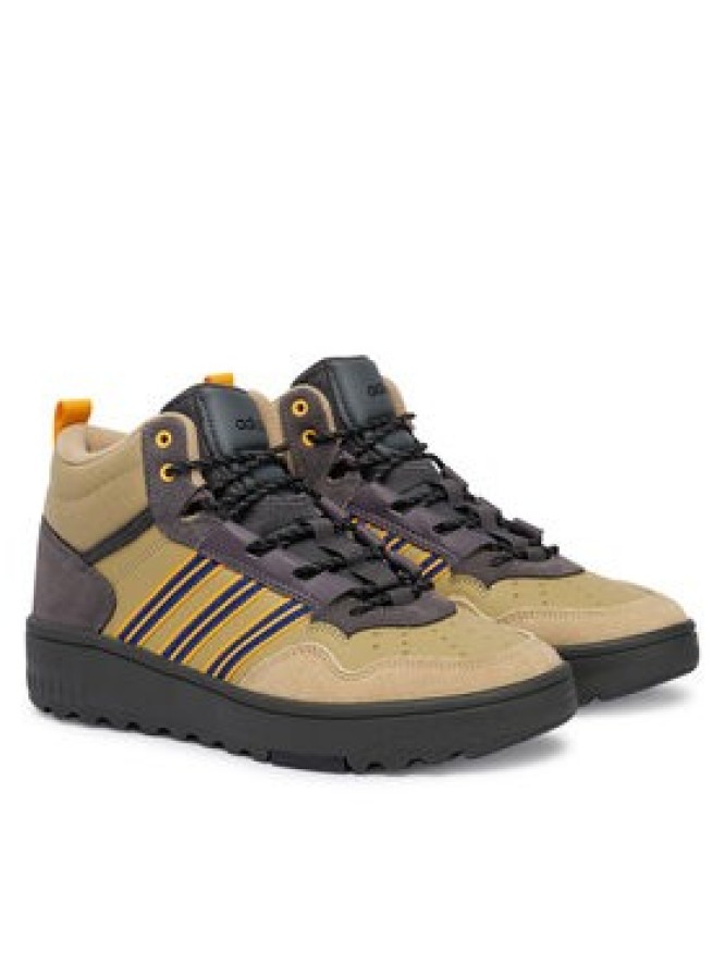 adidas Sneakersy Hoops 4.0 Mid JR6704 Beżowy