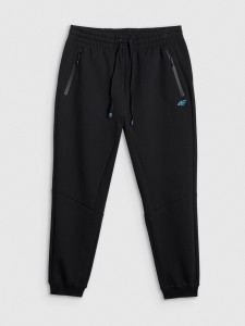 4F Spodnie dresowe joggery męskie - czarne S