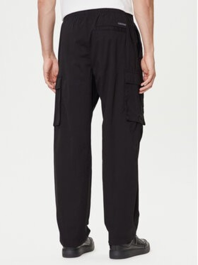 Calvin Klein Jeans Spodnie materiałowe LV040EM616 Czarny Straight Fit