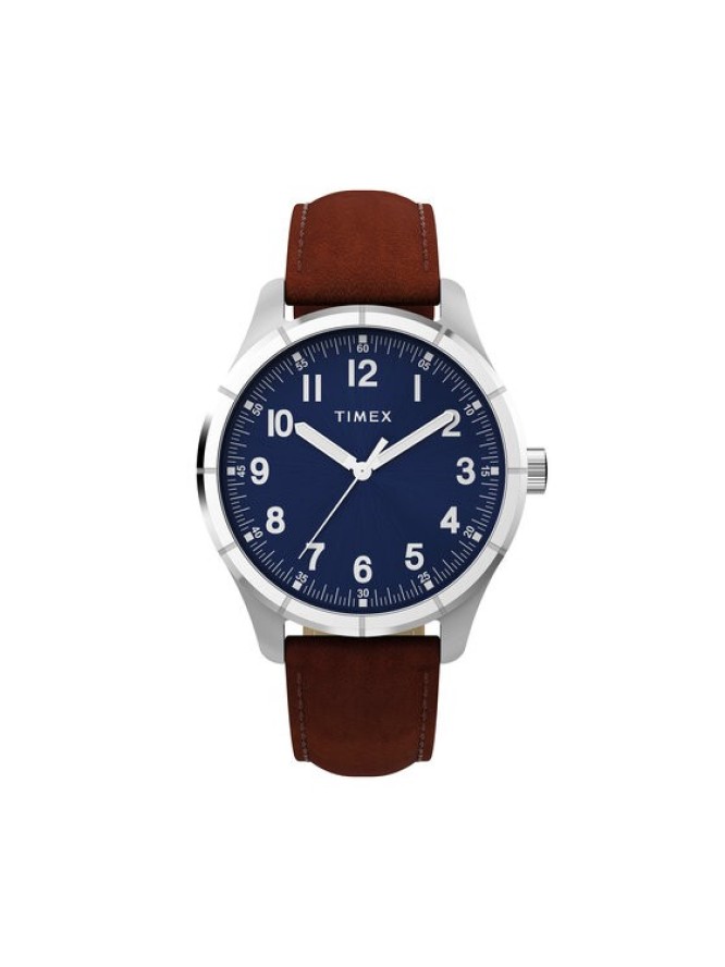 Timex Zegarek Main Street TW2Y16200 Brązowy
