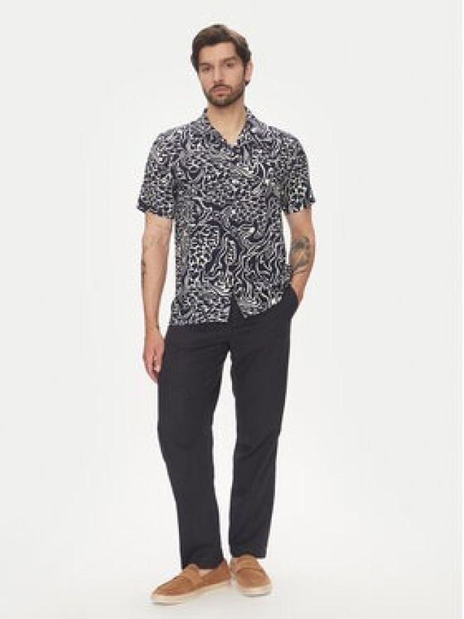 Lindbergh Koszula 30-203717 Granatowy Relaxed Fit