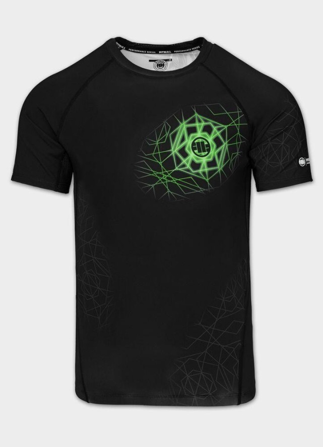 Rashguard męski krótki PITBULL koszulka techniczna treningowa męska RAY