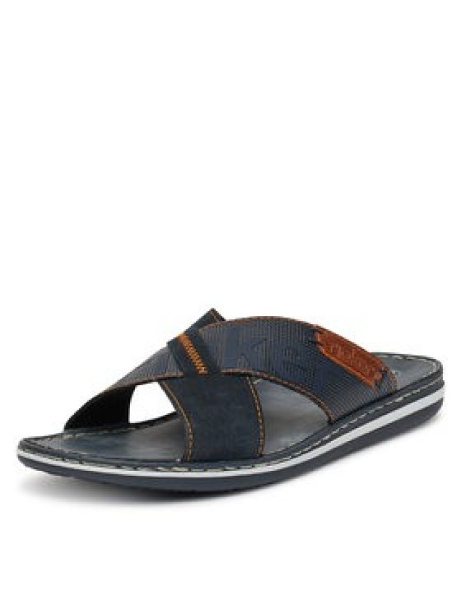 Rieker Klapki 21098-14 Granatowy