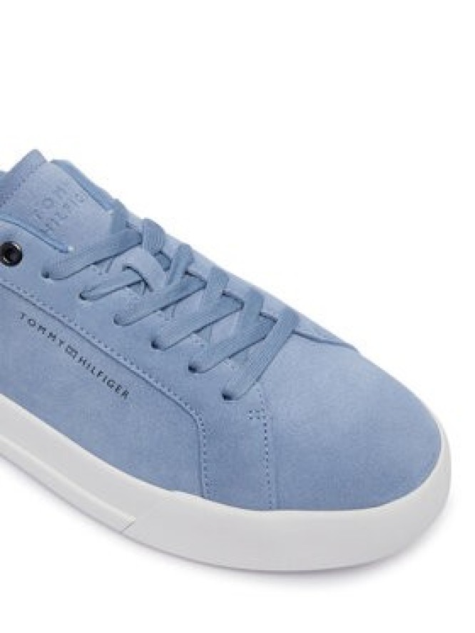 Tommy Hilfiger Sneakersy Th Court Premium Suede FM0FM05880 Niebieski