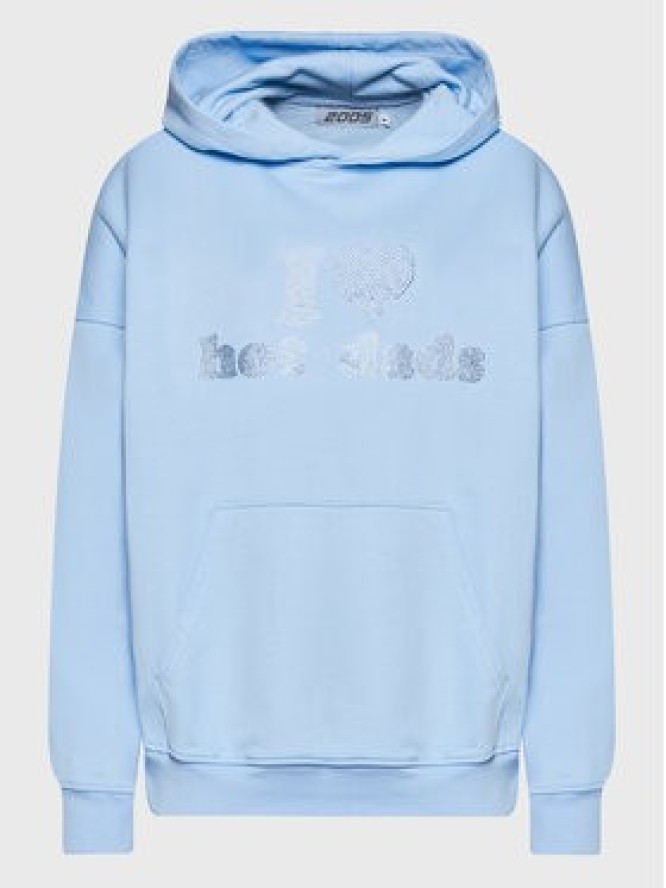 2005 Bluza Unisex Hot Dads Błękitny Relaxed Fit