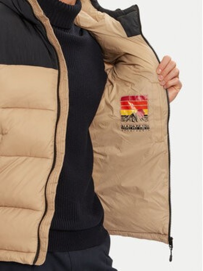 Napapijri Kurtka zimowa A-Hornelen NP0A4GLL Beżowy Regular Fit