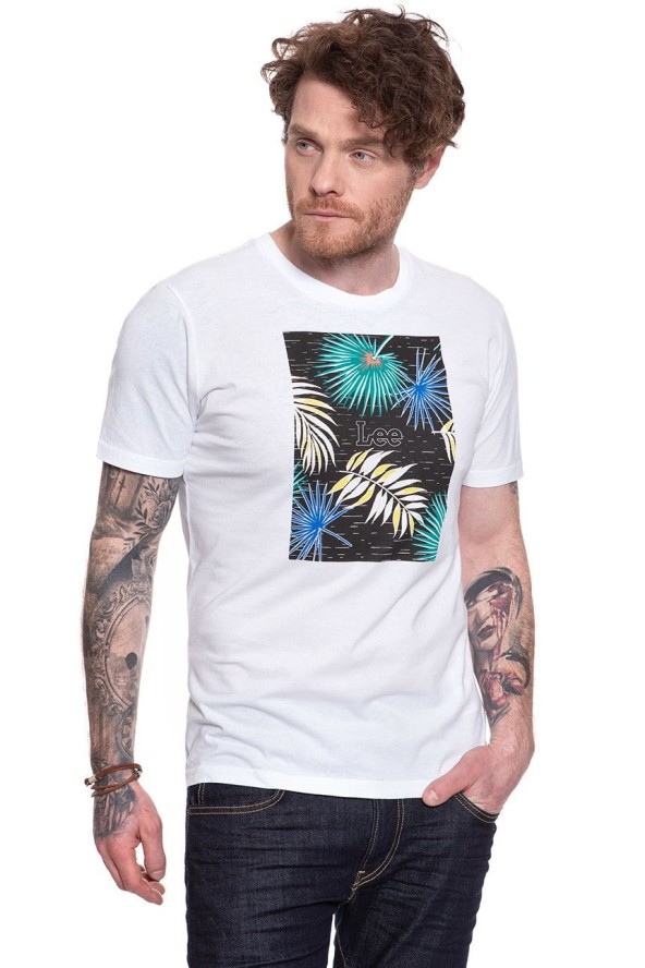 LEE BOTANICAL PRINT TEE BLACK L61IFE01 112113870
