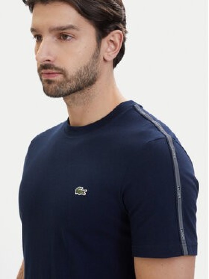 Lacoste T-Shirt TH0888 Granatowy Regular Fit