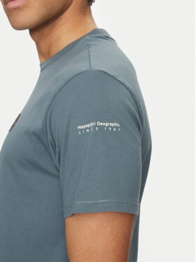 Napapijri T-Shirt S-Badge NP0A4I3N Niebieski Regular Fit