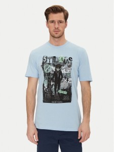 Blend T-Shirt 20717965 Niebieski Regular Fit