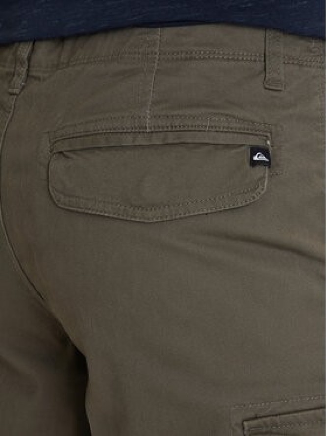Quiksilver Szorty materiałowe MW Cargo EQYWS03912 Zielony Regular Fit