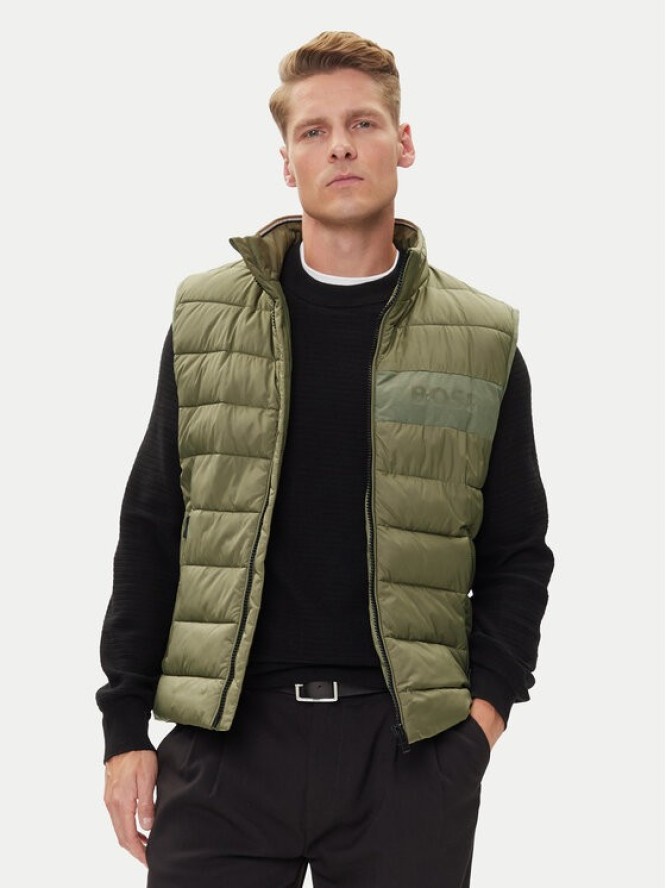 BOSS Kamizelka H-Cenito 50518375 Zielony Regular Fit