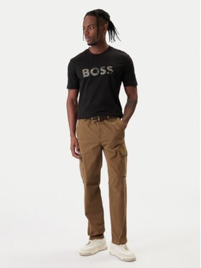 BOSS T-Shirt Insignia 50556009 Czarny Regular Fit