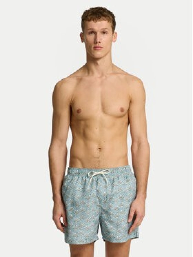 Selected Homme Szorty kąpielowe 16089427 Zielony Comfort Fit