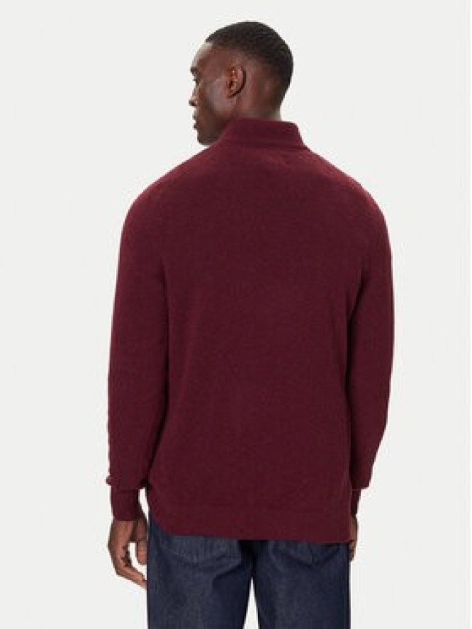 Barbour Sweter Tisbury MKN1187RE53 Bordowy Regular Fit