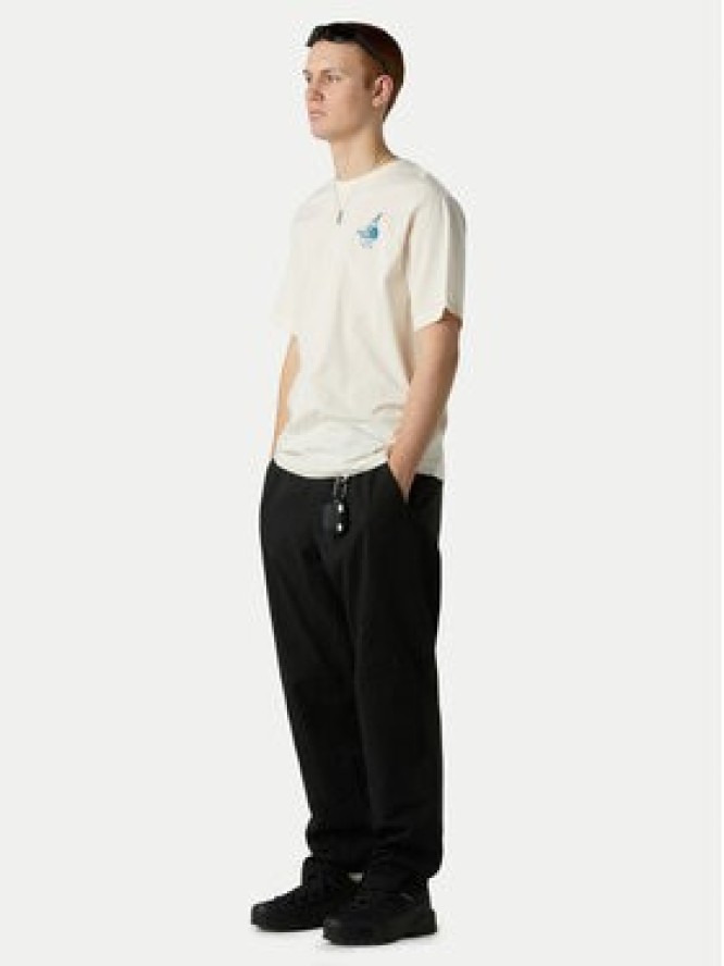 The North Face T-Shirt Powder Days NF0A8E4D Écru Relaxed Fit