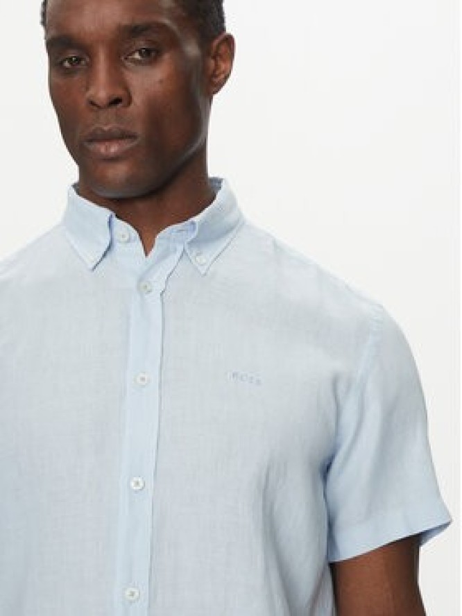 BOSS Koszula H-Roan 50539352 Błękitny Slim Fit