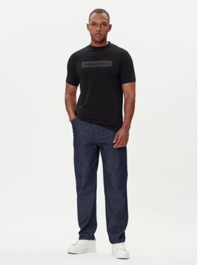 KARL LAGERFELD T-Shirt 755035 554221 Czarny Regular Fit