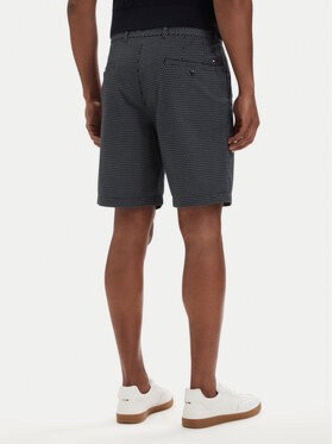 Tommy Hilfiger Szorty materiałowe Dover Print MW0MW42353 Granatowy Slim Fit