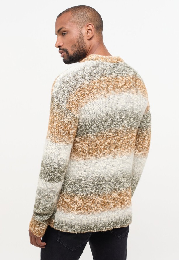 MUSTANG Emil C Degradee MĘSKI SWETER PASKI Degradee Naturetones 1014122 12475