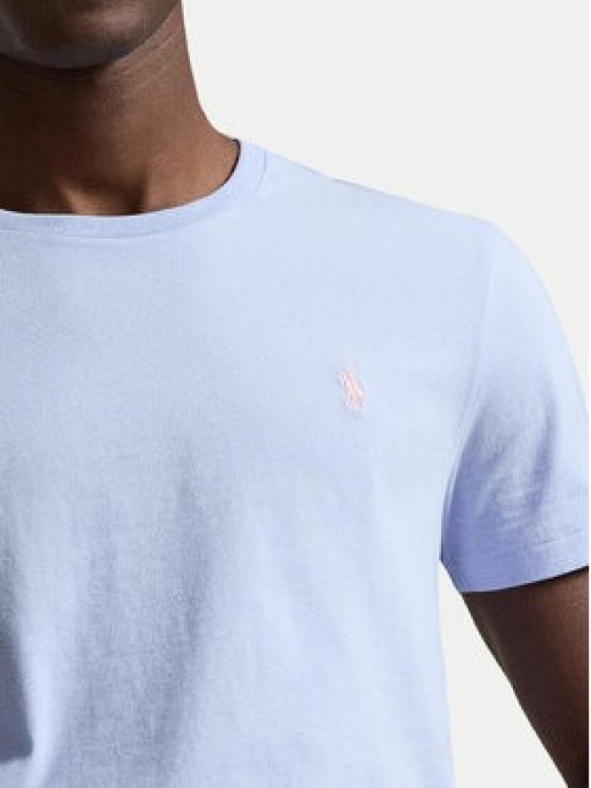 Polo Ralph Lauren T-Shirt 710671438528 Niebieski jasny Regular Fit