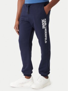 Karl Lagerfeld Jeans Spodnie dresowe A1M10001 Granatowy Slim Fit