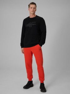 4F Spodnie dresowe joggery męskie - czerwone 3XL