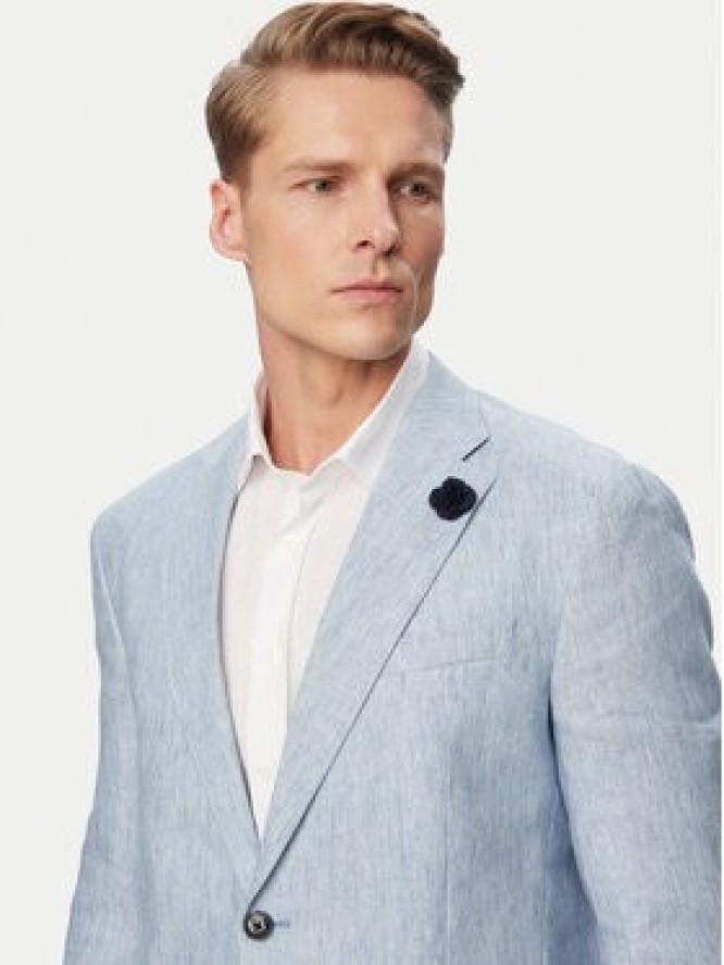 JOOP! Marynarka Hoverest 30102592 Niebieski jasny Slim Fit