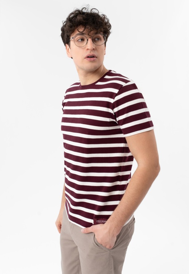 T-shirt w paski TM-HARALD