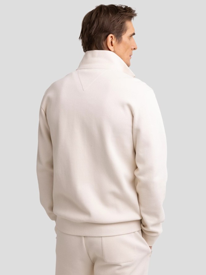 Bluza męska rozpinana ze stójką kremowa Wlador 103