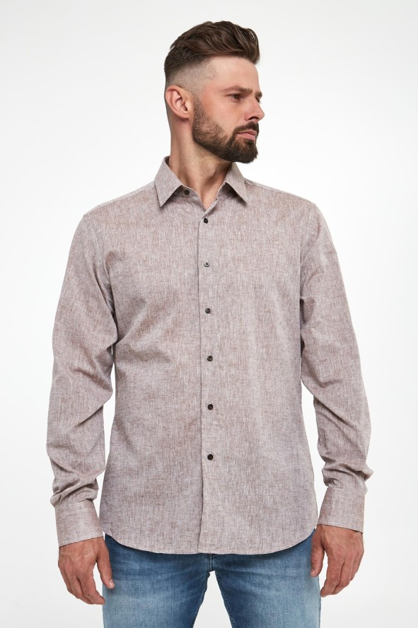 Koszula męska lniana KARL LAGERFELD