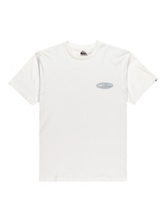 Quiksilver T-Shirt Evo Border Lines EQYZT08191 Biały Regular Fit