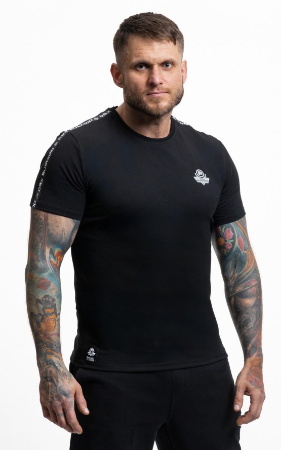 T-Shirt bawełniany Premium z lampasami DBX Bushido