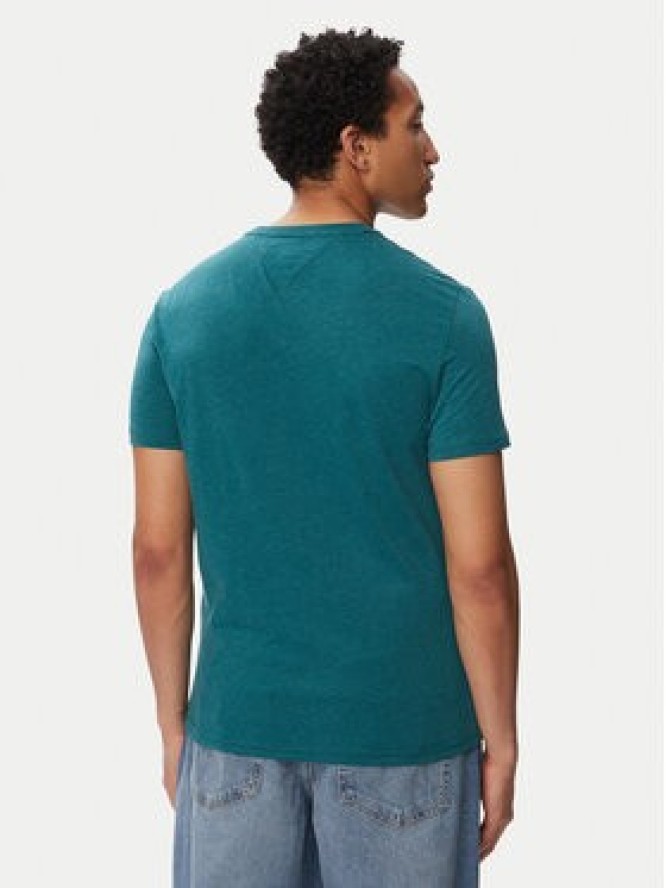 Tommy Jeans T-Shirt Jaspe Htr Tee Ext DM0DM20363 Turkusowy Slim Fit