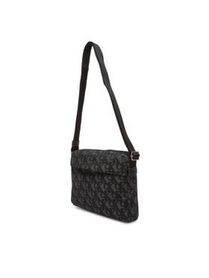 Calvin Klein Saszetka Slouched Monogram Mini Zip Fligh LV04G3175G Czarny