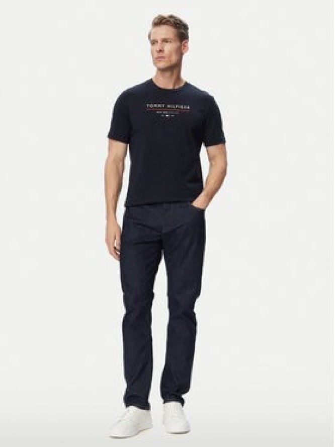 Tommy Hilfiger T-Shirt Brand Love MW0MW44359 Granatowy Regular Fit
