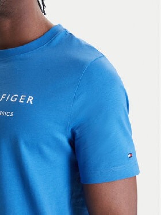 Tommy Hilfiger T-Shirt Brand Love MW0MW42365 Niebieski Regular Fit