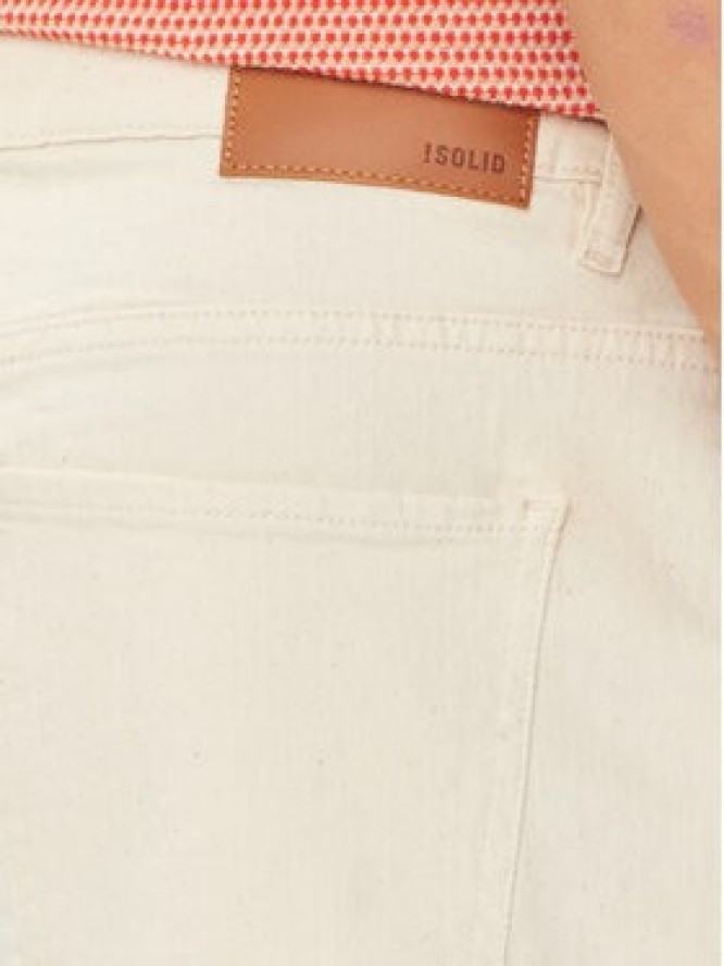 Solid Szorty materiałowe Owen 21108218 Beżowy Regular Fit