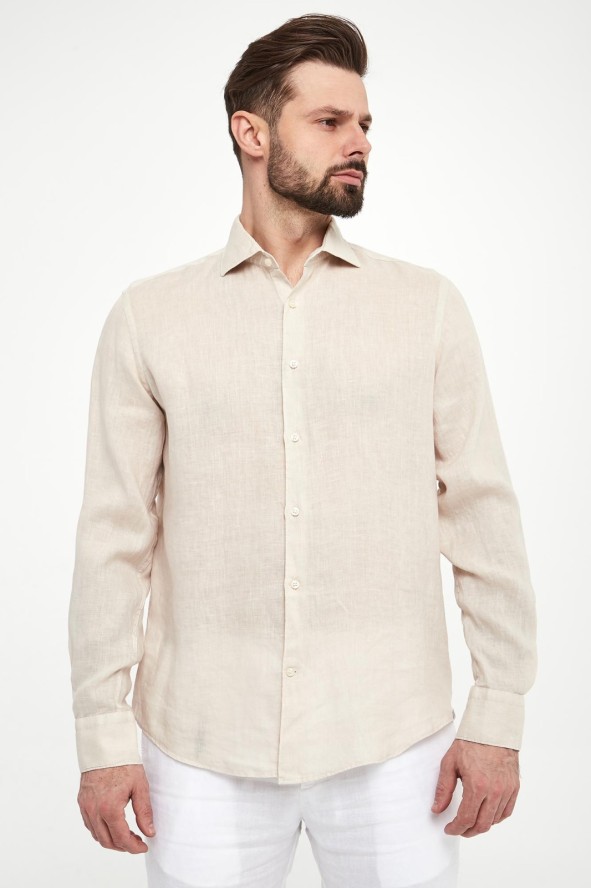 Koszula męska lniana PAUL&SHARK