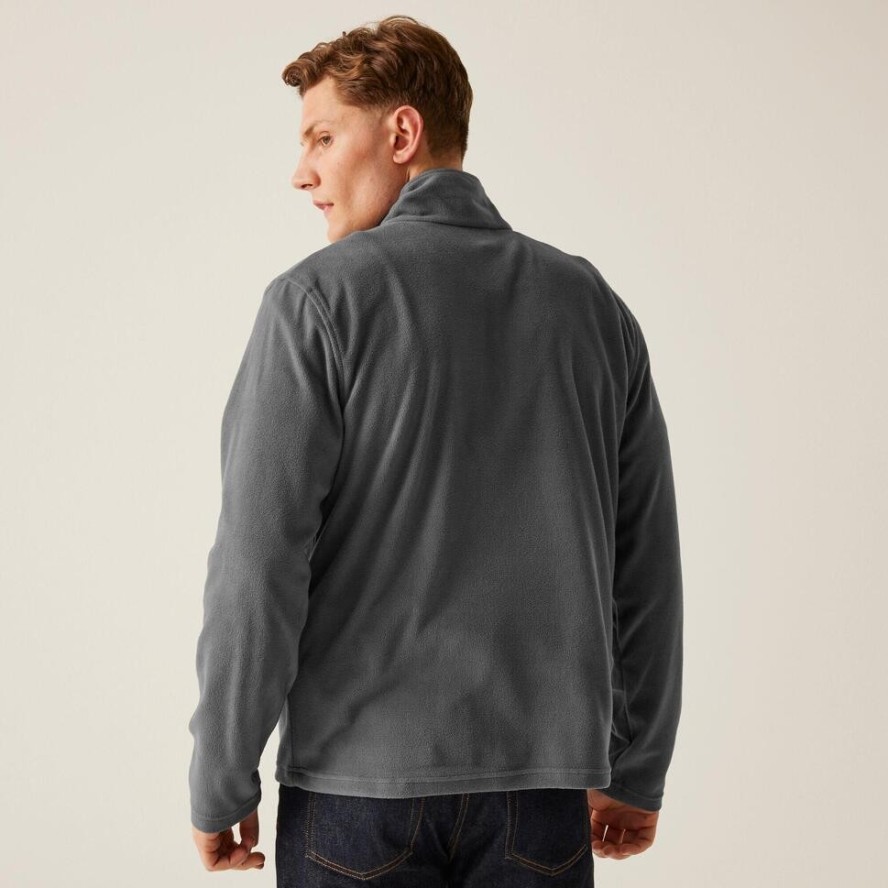 Męski mikrolekki polar z zamkiem błyskawicznym do połowy