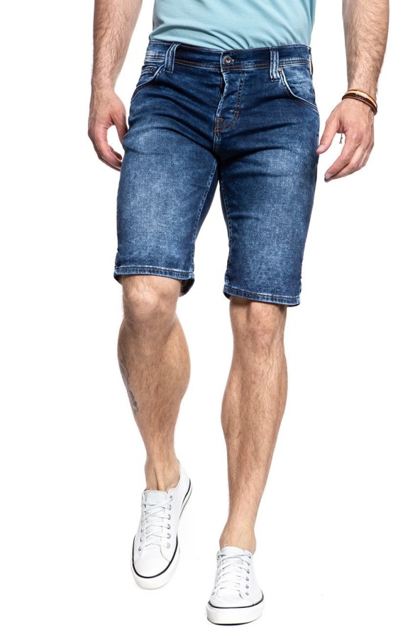 SPODENKI MĘSKIE MUSTANG Chicago Short DENIM BLUE 1007113 5000 683